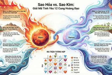 Giải Mã Tâm Lý Tình Yêu 12 Cung Hoàng Đạo Nam Và Nữ: Sự Khác Biệt Giữa Sao Hỏa Và Sao Kim