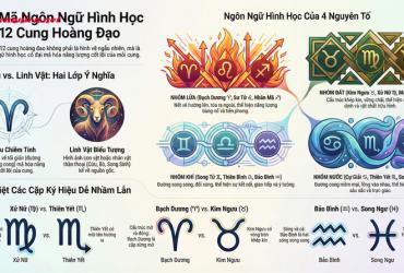 Biểu Tượng 12 Cung Hoàng Đạo: Giải Mã Ngôn Ngữ Hình Học Của Các Vì Sao