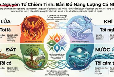 Các nguyên tố trong Chiêm tinh học: Chìa khóa giải mã Bản đồ sao