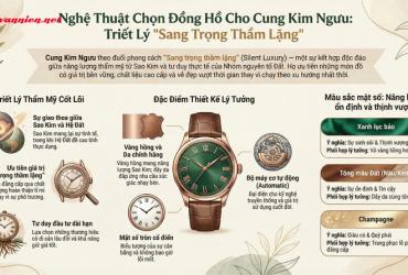 Cách chọn đồng hồ cho cung Kim Ngưu: Nghệ thuật phối hợp giữa sang trọng và bền bỉ