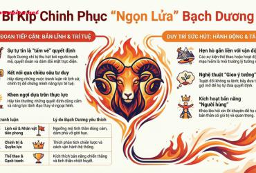 Chiến thuật chinh phục trái tim cung Bạch Dương: Bí mật thu hút ngọn lửa tiên phong