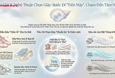Bí mật chọn giày cho cung Cự Giải: Khi sự êm ái chạm vào cảm xúc