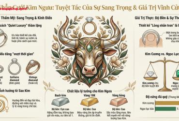 Bí quyết chọn nhẫn cưới cung Kim Ngưu: Sang trọng, Bền vững và Đúng gu