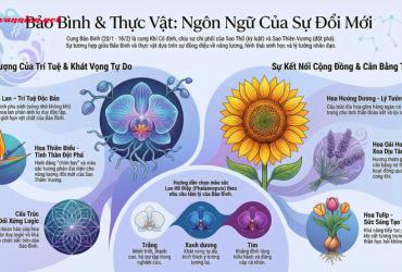 Cung Bảo Bình hợp hoa gì và ý nghĩa biểu tượng trong chiêm tinh