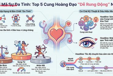 Giải mã bí mật và thứ hạng các cung hoàng đạo đa tình nhất
