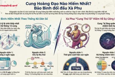 Cung hoàng đạo hiếm nhất: Góc nhìn từ thống kê và thiên văn học