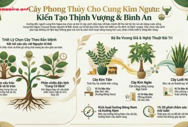 Cây cảnh phong thủy cho cung Kim Ngưu: Sự giao thoa giữa ổn định và thịnh vượng