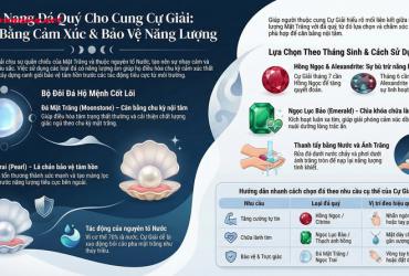 Đá quý cung Cự Giải: Nghệ thuật cân bằng cảm xúc qua năng lượng Mặt Trăng