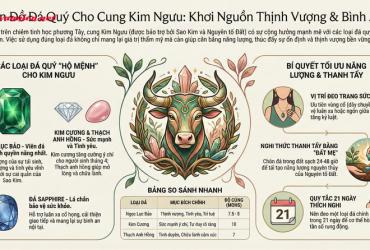 Đá Quý Cung Kim Ngưu và Nghệ Thuật Đánh Thức Sự Thịnh Vượng