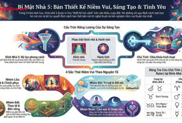 Đỉnh nhà 5 trên Bản đồ sao: Giải mã Phong cách Yêu và Sáng tạo của 12 Cung Hoàng đạo