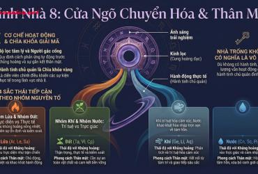 Giải mã Đỉnh nhà 8 tại 12 Cung Hoàng Đạo: Cánh cửa của sự chuyển hóa