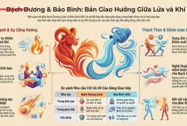 Bạch Dương và Bảo Bình: Khi lửa nhiệt huyết gặp gió tự do