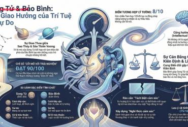 Giải mã sức hút kỳ lạ và sự cộng hưởng trí tuệ giữa Cung Song Tử và Cung Bảo Bình