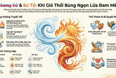 Song Tử và Sư Tử: Sự Tương Thích Nồng Nhiệt Giữa Khí và Lửa