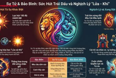 Tình yêu Sư Tử và Bảo Bình: Cung đối đỉnh có thực sự là định mệnh?