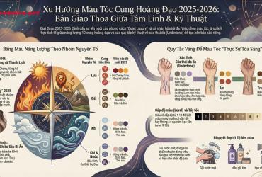 Màu tóc 12 cung hoàng đạo: Khám phá bản sắc qua xu hướng nhuộm 2025