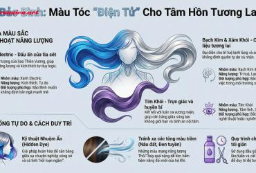 Màu tóc cung Bảo Bình: Tuyên ngôn độc bản từ "kẻ nổi loạn" Sao Thiên Vương