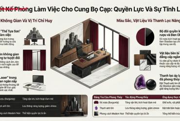 Thiết kế phòng làm việc cung Bọ Cạp: Sự giao thoa giữa quyền lực và sự tĩnh lặng