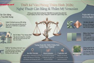 Thiết kế phòng làm việc cho cung Thiên Bình: Đỉnh cao thẩm mỹ và hiệu suất