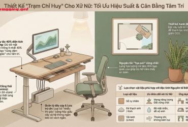 Thiết kế phòng làm việc cung Xử Nữ năm 2025: Kiến tạo trạm chỉ huy cho hiệu suất và sự tĩnh lặng