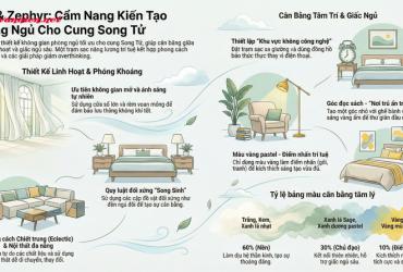 Bí mật thiết kế phòng ngủ cung Song Tử: Không gian tự do cho tâm hồn đa sắc