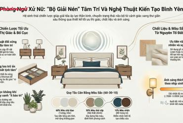 Thiết kế phòng ngủ cung Xử Nữ: Nghệ thuật kiến tạo không gian chữa lành tâm trí