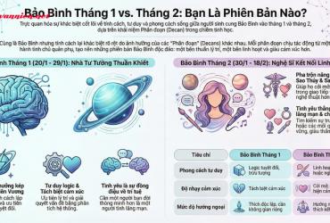 Bảo Bình tháng 1 và tháng 2: Giải mã sự khác biệt từ góc nhìn Chiêm tinh học