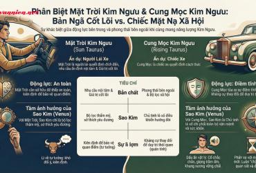 Phân Biệt Cung Mặt Trời Kim Ngưu và Cung Mọc Kim Ngưu: Từ Bản Ngã Đến Diện Mạo
