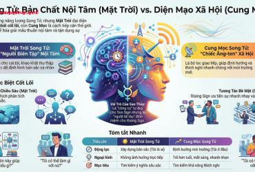 Cung Mặt Trời Song Tử và Cung Mọc Song Tử: Giải Mã Sự Khác Biệt Giữa Bản Chất và Lớp Vỏ