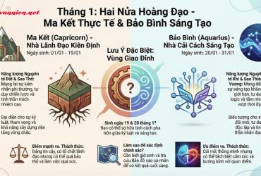 Tháng 1 Là Cung Gì? Giải Mã Bí Ẩn Về Tính Cách Và Vận Mệnh Hai Cung Hoàng Đạo Đầu Năm
