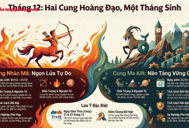 Tháng 12 cung gì? Giải mã tính cách người sinh tháng 12
