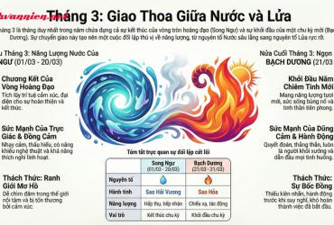 Sinh tháng 3 là cung hoàng đạo gì? Giải mã ranh giới Nước và Lửa