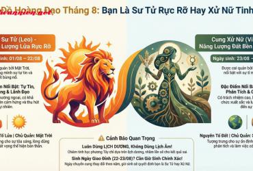 Sinh tháng 8 là cung gì? Giải mã ranh giới Sư Tử và Xử Nữ