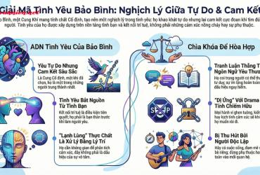 Giải mã tình yêu Cung Bảo Bình: Khi lý trí dẫn lối cho trái tim tự do
