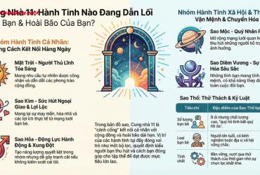 Ý nghĩa vị trí của các hành tinh ở Cung nhà 11: Giải mã bản đồ tình bạn và hoài bão