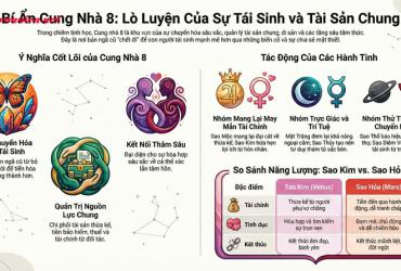 Giải mã Cung nhà 8: Khi các hành tinh đi vào vùng đất của sự tái sinh và tài sản chung