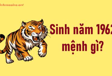 Sinh Năm 1962 Nhâm Dần Mệnh Gì? Hợp Tuổi Gì? Hướng Nào Tốt?