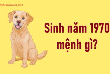 Sinh năm 1970 Canh Tuất mệnh gì? Hợp tuổi gì? Hợp hướng nào?