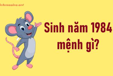 Sinh năm 1984 Giáp Tý mệnh gì? Hợp tuổi gì? Hợp hướng nào?