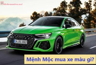 Bí Quyết Chọn Màu Xe Đúng Phong Thủy Cho Người Mệnh Mộc