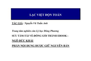 Khám Phá Sách Lạc Việt Độn Toán: Bí Ẩn Dự Đoán Vận Mệnh Theo Hệ Thống Lý Số Bản Địa – Tải PDF Ngay!