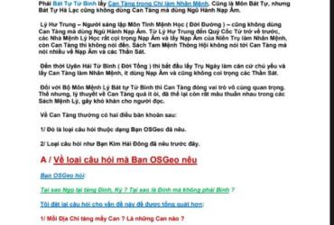 Khám Phá Sách “Thiên Can Tàng Trong Địa Chi”: Chìa Khóa Giải Mã Lá Số Tử Bình và Bí Ẩn Can Ẩn