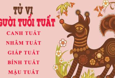 Xem Tử Vi Trọn Đời Người Tuổi Tuất Năm 2018, 2006, 1994, 1982, 1970, 1958 - Nam Mạng, Nữ Mạng