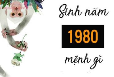 Sinh năm 1980 Canh Thân mệnh gì? Hợp tuổi gì? Hợp hướng nào?