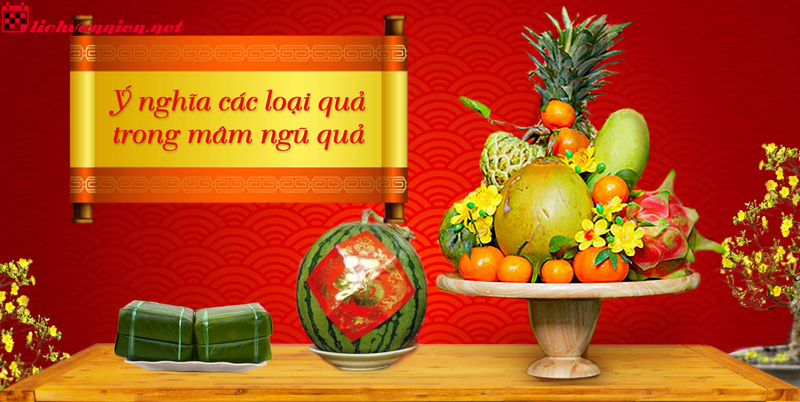 Bày Mâm Ngũ Quả Đẹp Và Hợp Phong Thủy Đón Tết An Khang
