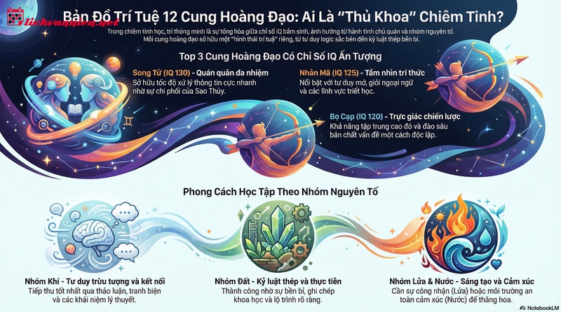 12 Cung Hoàng Đạo Ai Học Giỏi Nhất Lớp