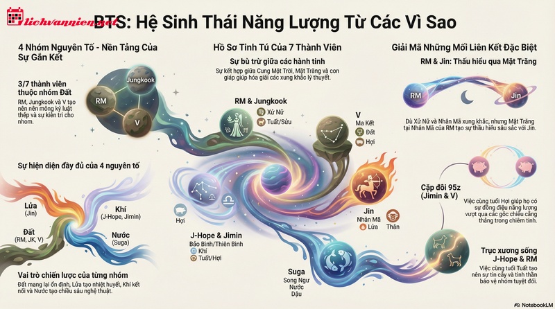 Giải Mã 12 Cung Hoàng Đạo Trong BTS Và Bí Mật Sự Gắn Kết Bền Vững