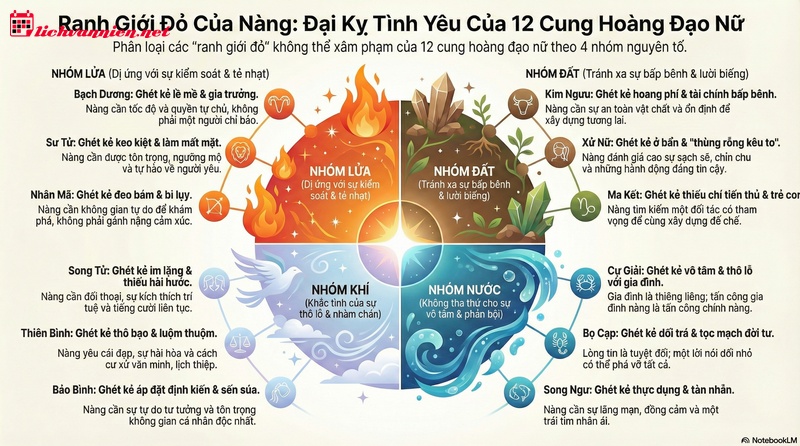 12 Cung Ho&agrave;ng Đạo Nữ Gh&eacute;t Kiểu Con Trai N&agrave;o Nhất?