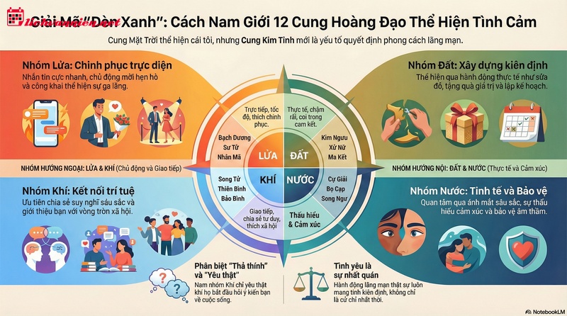 Biểu Hiện 12 Cung Hoàng Đạo Nam Khi Thích Bạn: Giải Mã Tín Hiệu Tình Yêu Qua Chiêm Tinh Học