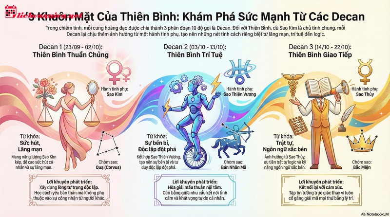 Decan Của Thi&ecirc;n B&igrave;nh: B&iacute; Mật Đằng Sau T&iacute;nh C&aacute;ch Theo Ng&agrave;y Sinh